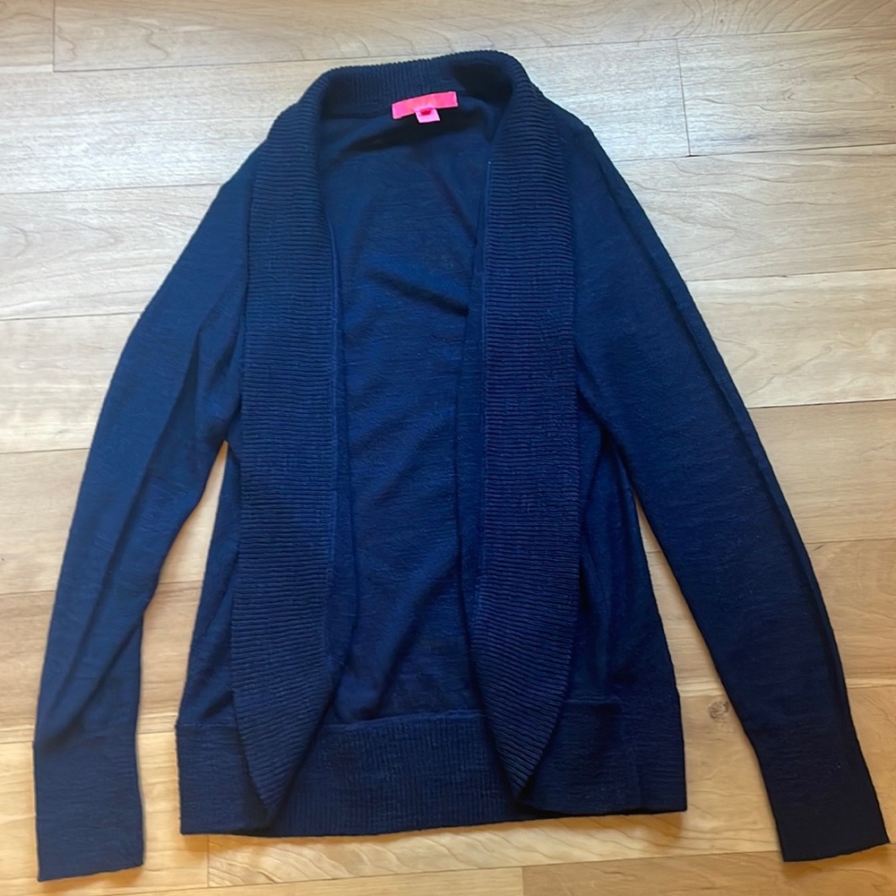 Lilly Pulitzer navy open cardigan